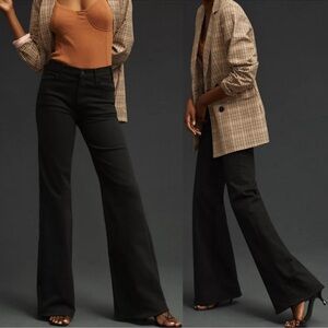 MOTHER The Hustler High-Rise Roller Heel in Pitch